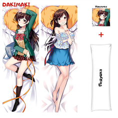 Наволочка + подушка Дакимакура Чизуру Ичиносе 0590 150x50 Dakimaki