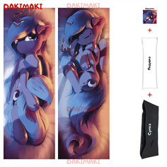 Наволочка + подушка + сумка Дакимакура Принцесса Луна 0617 150x50 Dakimaki