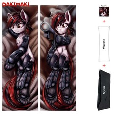 Наволочка + подушка + сумка Дакимакура пони Блэкджек 0622 150x50 Dakimaki