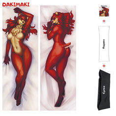 Наволочка + подушка + сумка Дакимакура фурри Медведица 0649 150x50 Dakimaki
