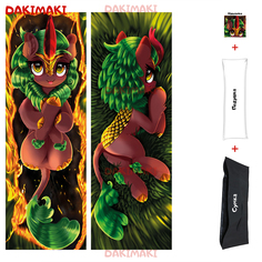 Наволочка + подушка + сумка Дакимакура Синдер Глоу 0687 150x50 Dakimaki