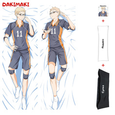 Наволочка + подушка + сумка Дакимакура Кей Цукишима 0704 150x50 Dakimaki