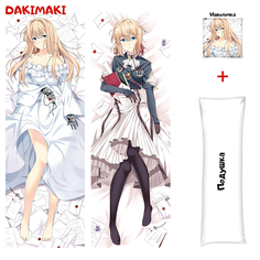 Наволочка + подушка Дакимакура Вайолет Эвергарден 0709 150x50 Dakimaki