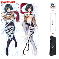 Наволочка + подушка + сумка Дакимакура Микаса Аккерман 0714 150x50 Dakimaki