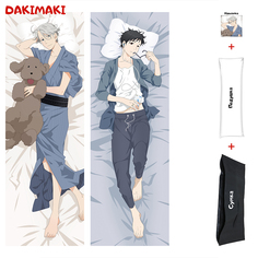 Наволочка + подушка + сумка Дакимакура Виктор и Юри 0726 150x50 Dakimaki