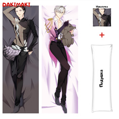 Наволочка + подушка Дакимакура Юри Кацуки и Виктор Никифоров 0727 150x50 Dakimaki