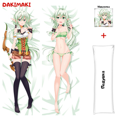 Наволочка + подушка Дакимакура Эльфийка-лучница 0739 150x50 Dakimaki