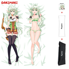 Наволочка + подушка + сумка Дакимакура Эльфийка-лучница 0739 150x50 Dakimaki