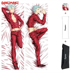 Наволочка + подушка + сумка Дакимакура Бан 0743 150x50 Dakimaki
