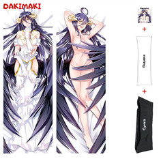 Наволочка + подушка + сумка Дакимакура Альбедо 0754 150x50 Dakimaki