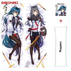Наволочка + подушка Дакимакура Техас Arknights 0781 150x50 Dakimaki