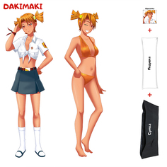 Наволочка + подушка + сумка Дакимакура Алиса 0808 150x50 Dakimaki