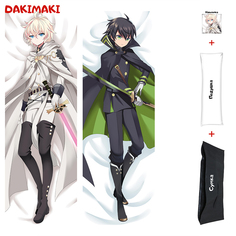Наволочка + подушка + сумка Дакимакура Микаэла и Юичиро 0819 150x50 Dakimaki