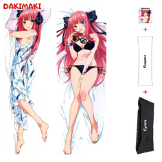 Наволочка + подушка + сумка Дакимакура Нино Накано 0837 150x50 Dakimaki