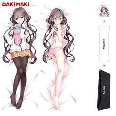 Наволочка + подушка + сумка Дакимакура Аки Адагаки 0902 150x50 Dakimaki