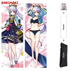 Наволочка + подушка + сумка Дакимакура Аяка Геншин 0909 150x50 Dakimaki