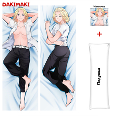 Наволочка + подушка Дакимакура Манджиро Сано 0921 150x50 Dakimaki