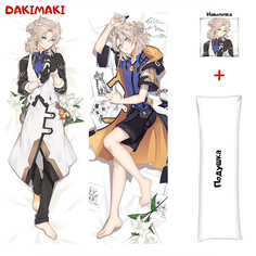 Наволочка + подушка Дакимакура Альбедо Геншин 0934 150x50 Dakimaki