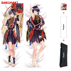 Наволочка + подушка + сумка Дакимакура Скарамучча 0936 150x50 Dakimaki