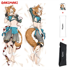 Наволочка + подушка + сумка Дакимакура Горо Геншин 0939 150x50 Dakimaki