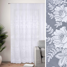 Тюль "Этель" Вальс цветов, 150x250 см с фестоном, 71 г/м?,100% п/э