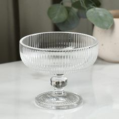 Креманка стеклянная Грани, 300 мл, 12x10 см, цвет прозрачный No Brand