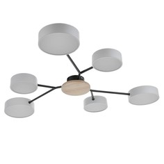 Люстра 1319/6WT LED 144Вт 3000-6000К белый 75х75х5 см No Brand