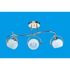 Люстра спот Элегия, 3 лампы 60W E27, золото 64х18х28 см No Brand