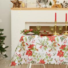 Скатерть новогодняя Доляна Украшение к празднику 110x145 +/- 2 см, 100% п/э No Brand