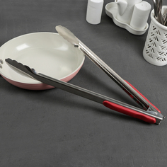 Щипцы кухонные Универсал, 33 см, с прорезиненной ручкой, цвет МИКС No Brand