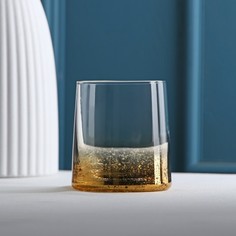 Стакан Мерцание, 200 мл, 7,5x8,5 см, цвет золотой No Brand