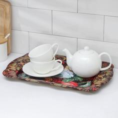 Поднос Бахмал, 38x24,7 см, рисунок МИКС No Brand