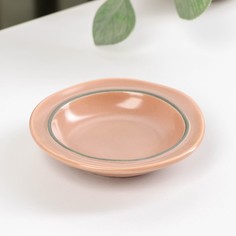 Соусник Крем, 8,7x1,6 см, цвет розовый No Brand