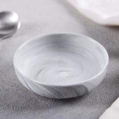 Соусник Мрамор, d=8 см, цвет серый No Brand