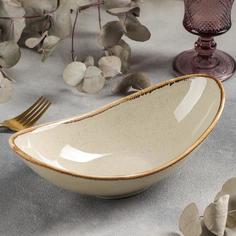 Салатник Сапфир, 25x13x8 см, цвет бежевый No Brand