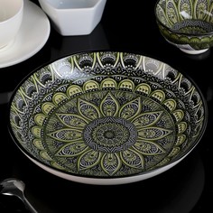 Тарелка глубокая Доляна Мирсоле, d=21 см No Brand