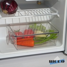 Контейнер для холодильника с крышкой и ручкой RICCO, 32x20,5x10 см, цвет прозрачный No Brand