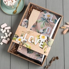 Кух.набор Love,варежка-прихватка 20х28см, лопатка деревян. No Brand