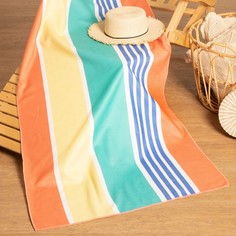 Полотенце пляжное Этель Good vibes 75х140 см, микрофибра, 100% п/э, 230 гр/м2