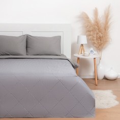 LoveLife Покрывало LoveLife 2 сп 180х210±5 см, цвет серый, микрофайбер, 100% п/э