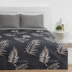 Экономь и Я Покрывало 1,5сп Экономь и Я Пальмовые листья 150x210±5см, 100% полиэстер, 190г