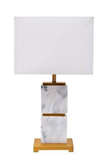 K2K111599 Лампа настольная h69см плафон прямоугольный 38x20см кремовый Garda Decor