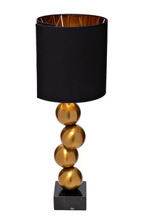 K2KM1254TBR Лампа настольная d45*h72см плафон черный Garda Decor