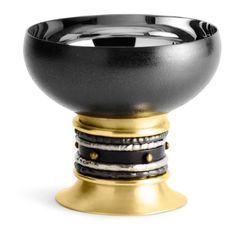 Декоративная чаша Michael Aram Нага 11x10 см золотисто-черная