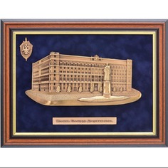 Панно "Москва. Площадь Дзержинского" 39 х 30 см No Brand