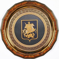 Панно "Герб Москвы" 28 х 28 см No Brand
