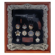 Панно "Наган с наградами СССР" No Brand