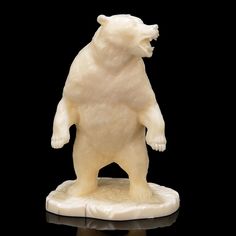 Скульптура из клыка моржа "Орущий медведь" No Brand