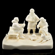 Скульптура "Геологи" (рог лося) No Brand