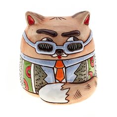 Копилка "Кот-босс" No Brand